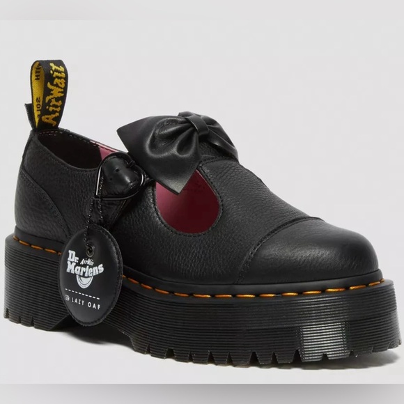 Dr Martens x Lazy Oaf Bethan Mary Jane Leather Black Size 10 NEW - Picture 12 of 12